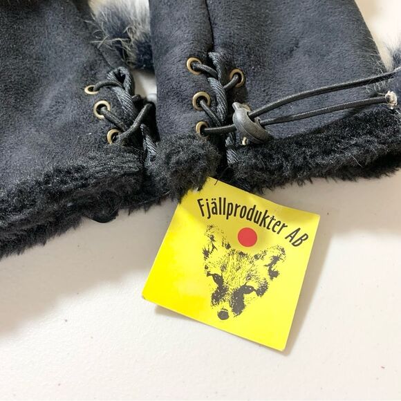NWT Fjallprodukter AB Fingerless Faux Fur Adjustable Gloves - Picture 8 of 9